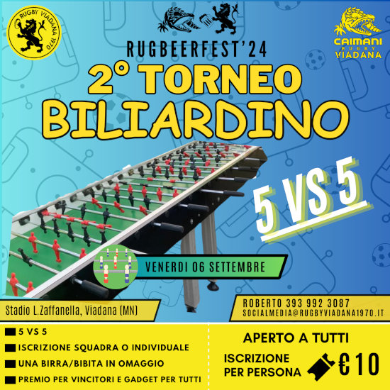 Torneo di biliardino 5vs5