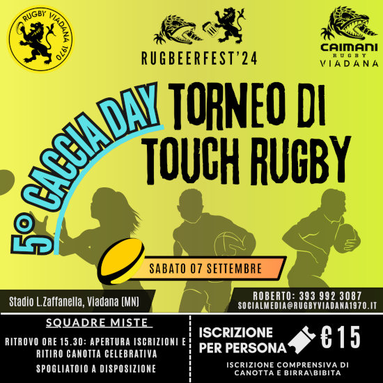 Caccia Day torneo touch rugby