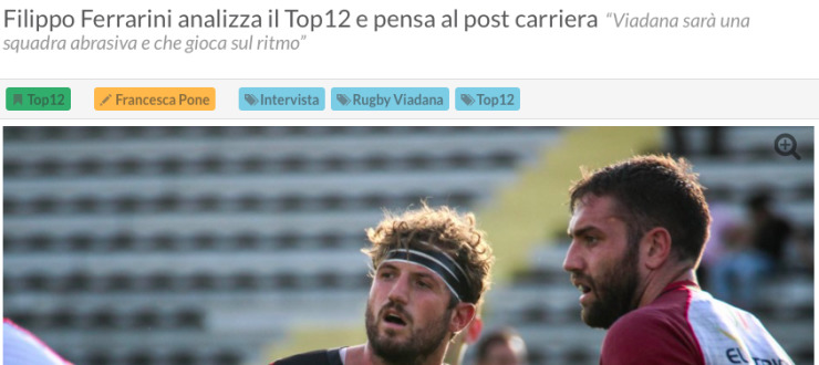 Filippo Ferrarini analizza il Top12 e pensa al post carriera