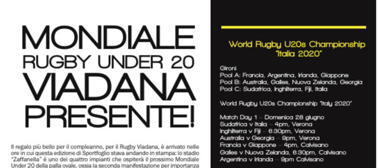 Mondiale Rugby Under 20. Viadana presente!