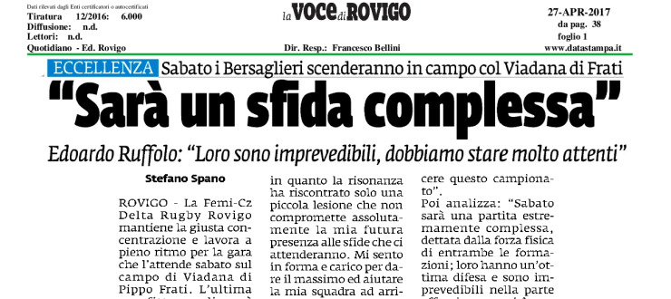 "Sarà una sfida complessa"