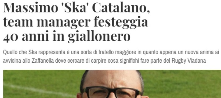 Massimo 'Ska' Catalano, team manager festeggia 40 anni in giallonero