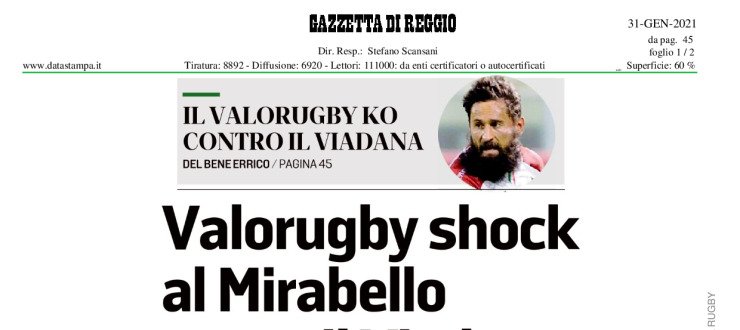 Valorugby shock al Mirabello passa il Viadana 
