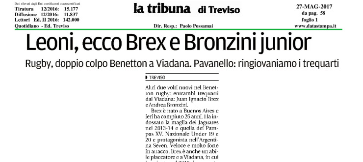 Leoni, ecco Brex e Bronzini junior