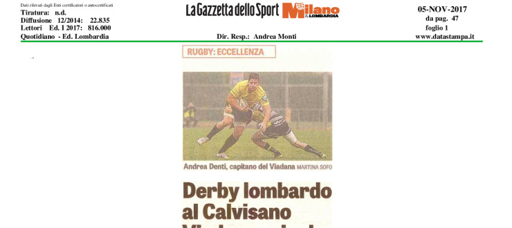 Derby lombardo al Calvisano. Viadana scivola