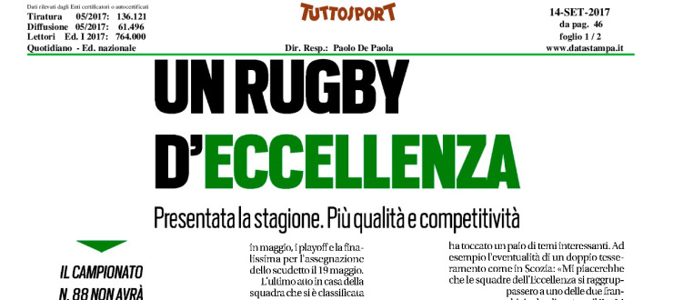 Un rugby d'Eccellenza