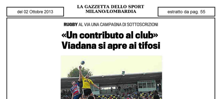 "Un contributo al club" Viadana si apre ai tifosi