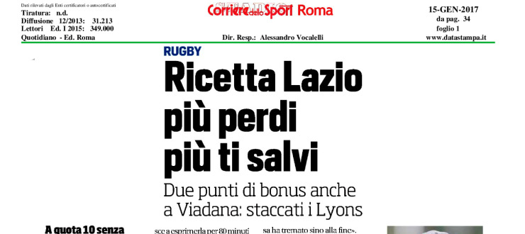 Ricetta Lazio, più perdi più ti salvi