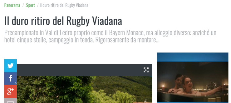 Il duro ritiro del Rugby Viadana