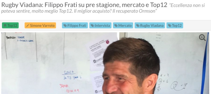  Rugby Viadana: Filippo Frati su pre stagione, mercato e Top12