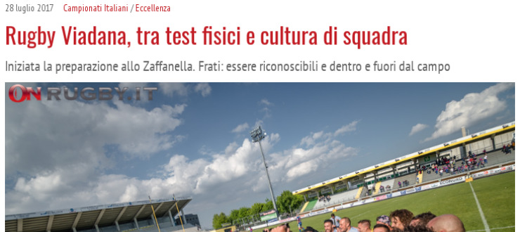 Rugby Viadana, tra test fisici e cultura di squadra