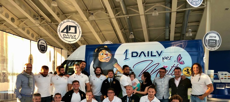 Rugby Viadana al Daily  Center con Ortofrutticola  Anversa, tutti insieme per Mietta