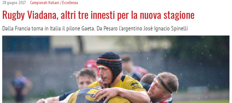 Rugby Viadana, altri tre innesti per la nuova stagione