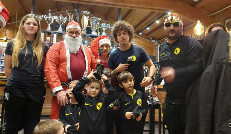 IL MINI RUGBY A CENA CON BABBO NATALE 