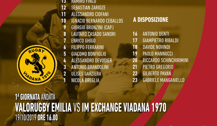 IM EXCHANGE VIADANA 1970: IL XV GIALLONERO PER LA PRIMA DEL PERONI TOP12